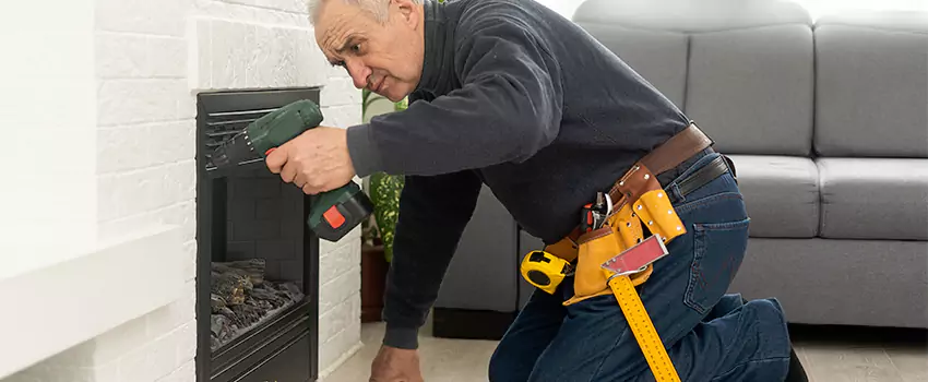 New Indoor Fireplace Installation in East Islip, New York