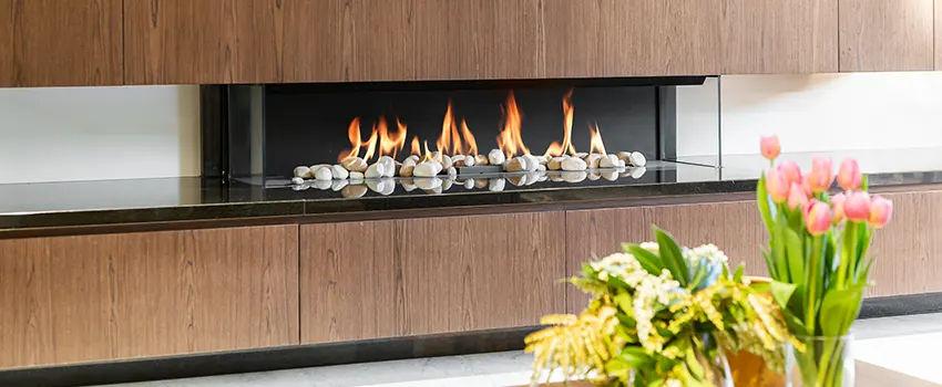 Double-height Fireplace Design Refurbishment in East Islip, New York
